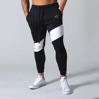 Mænds Fitness Fitness Træning Træning Bomuld Trackpants Joggere Sweatpants Leggings Casual Bukser Efteråret Nye Mandlige Tøj