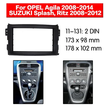 Stereo Panel Plade Bil Radio Fascia Surround For OPEL Agila 2008-SUZUKI Splash Ritz 2008-2012 DVD-Genmontering Ramme Dash Kit