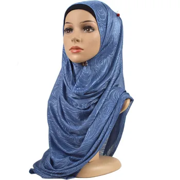 M12 10stk Høj kvalitet almindelig viskose kvast hijab eller tørklæde sjal kvinder hovedbøjle wrap lange tørklæde 180*90cm