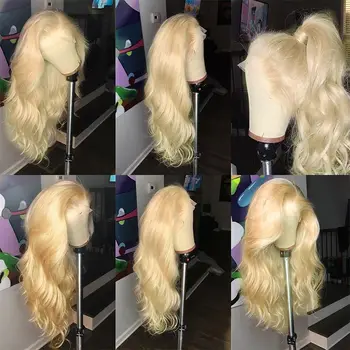 Onecut Bølget 613 blonde lace front wig for sorte kvinder brasilianske Krop Bølge menneskehår lange parykker preplucked med baby hair 13x6