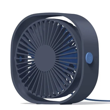 LUCOG Mini USB Desktop-Fan 3 Hastighed Personlige Bærbare Køling med 360 Rotation Justerbar Vinkel for Kontor Husstand Rejser