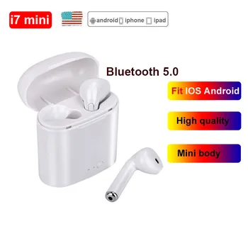 I7s TWS, Trådløse Hovedtelefoner, Bluetooth, Aircondition, Mini Hovedtelefon I øret i9s Stereo-Headset Med Ørepude Opladning Kasse For Alle Smart telefon