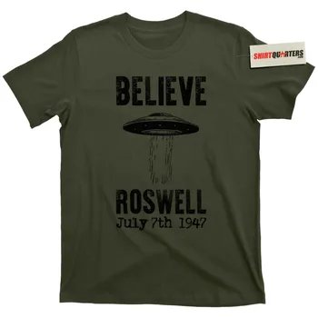 Roswell Styrtet 1947 Ufo New Mexico Regering Dække Op Sammensværgelse Udlændinge T-Shirt T-Shirt nyeste 2019 Mode Bomuld t-Shirts