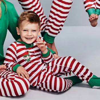 2020 Familie Matchende Julen Pyjamas, Nattøj Nattøj Børn, Voksne Xmas Pyjamas Udstyr Jul Homewear Fotografering Prop