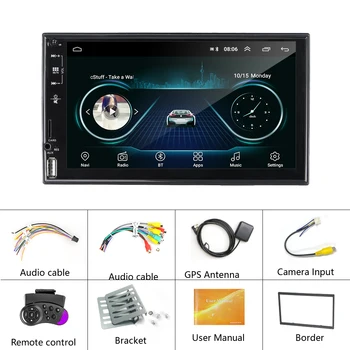 Podofo 2 Din Bil Radio Android 10.0 Bil GPS Navigation 2din Bil Stereo Til VW, Toyota, Nissan, Ford Corolla BMW Polo Golf Autoradio