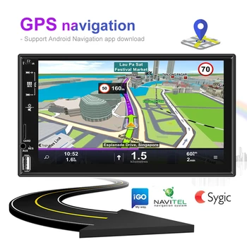 Podofo 2 Din Bil Radio Android 10.0 Bil GPS Navigation 2din Bil Stereo Til VW, Toyota, Nissan, Ford Corolla BMW Polo Golf Autoradio