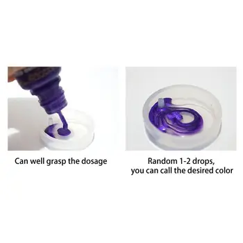 24 Farver Epoxy Pigment UV-Resin Farve Farvestof, Flydende Farvestof Glitter Fyld til DIY Håndlavede Smykker at Gøre Håndværk Tilbehør