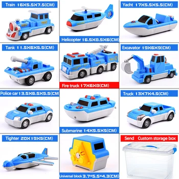 26PCS LEGETØJ City police Konstruktion køretøjer, lastbil, båd, bil Magnetiske byggeklodser Kits Pædagogisk Legetøj For Børn spil