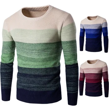 Vinteren 2019 Turtleneck Sweater Mænd Trækker Homme Casual Pullovere Mandlige Outwear Slank Strikket Sweater
