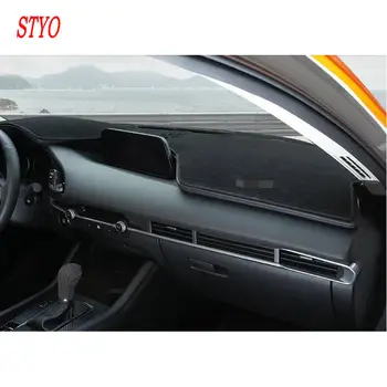 STYO Bil betjeningspanel Undgå Lys Pad Instrument Platform Bruser Dække Mat Tæpper Trim For Mazda 3 2020