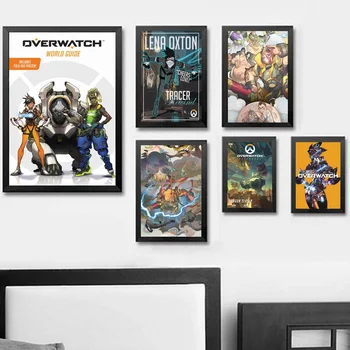 Overwatch Spil Kunst Plakat Wall Art Wall Decor Silkeprint Kunst Plakat Malerier