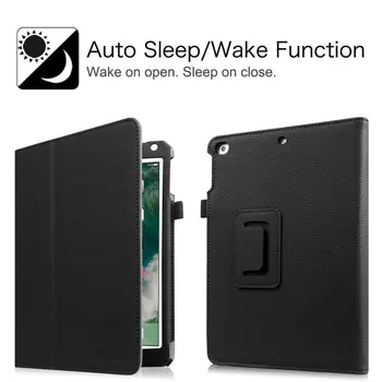 Etui til iPad Luft 1/2 Dække Auto Søvn Vågne Op PU Læder til iPad tilfælde A1474 A1475 A1476 A1566 A1567 Full Body Beskyttende Sag