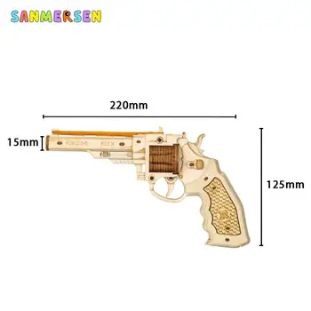 Børns Legetøj Pistol Mekanisk Samling Model Revolver Kamp Interaktion Spil For Børn, Udendørs og Indendørs Børn Revolver Toy