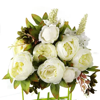 Kunstige blomster diy gaver Falske Pæon bud vaser til hjemmet udsmykning tilbehør bryllup brude clearance dekorative potte