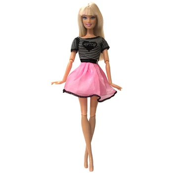 NK-5 Stk/Sæt Dukke Tøj Fashionable Outfits Casual Passer Til Barbie Dukke Bedste Gave Baby Legetøj Dukke Tilbehør Barn Toy 02 DZ