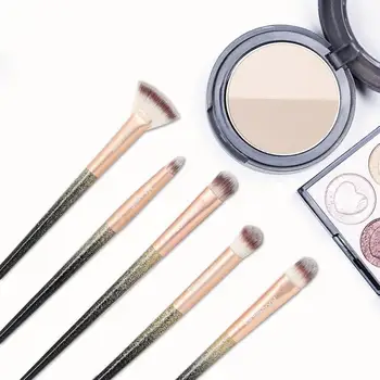 12pcs Makeup Børster til Værktøj Pensel Sæt Kit Skinnende Plast Håndtag Professionel Pulver Lille MAANGE Eyeshadow Kosmetik Børster