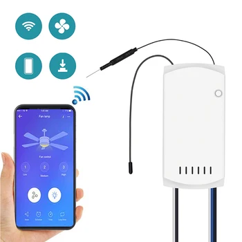 SONOFF IFan03 Wifi Loft Ventilator Og Lys Controller Skifte Med RM433 Fjernbetjening Smart Hjem DIY Arbejde Med eWeLink App