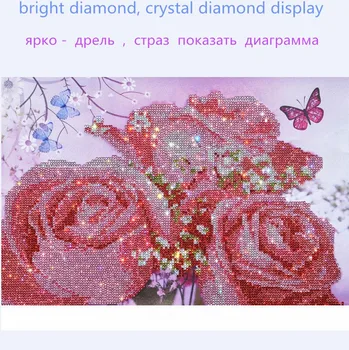 Krystaller billede af rhinestone diamant maleri mønster rhinestone Diamant Broderi Håndarbejde korssting 30x40 cm