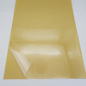 Selvklæbende A3 blank transparent / klar pvc-mærkat mærkat kraftpapir baggrund for laser printer eller laminering