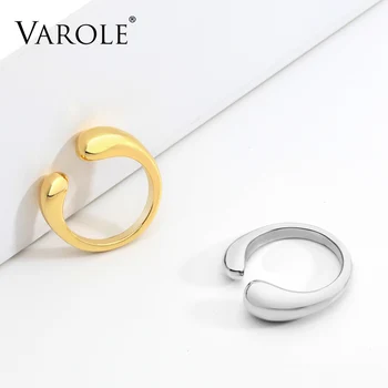 VAROLE Super Søde Åbning Ring Guld Farve Små Messing Engagement Damer Ringe til Kvinder Part Gaver Mode Smykker Ringen Anell