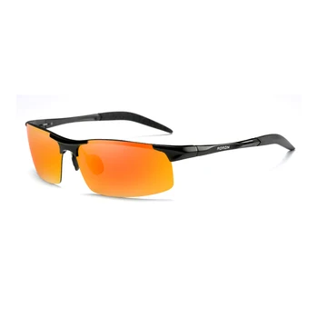 TIYVAS Tendenser Solbriller Mænd Polariseret Aluminium, Magnesium Kvadrat Sol Briller Føreren til at Køre Spejle Udendørs Sports Briller