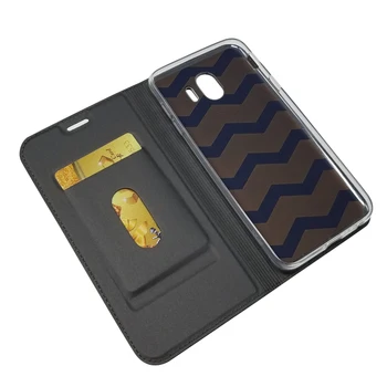 Tilfældet for Samsung Galaxy J4 2018 Cover til Samsung J4 J6 Plus 2018 Capa 3D Luksus Vintage Wallet-Magnet Flip Læder Tilfælde