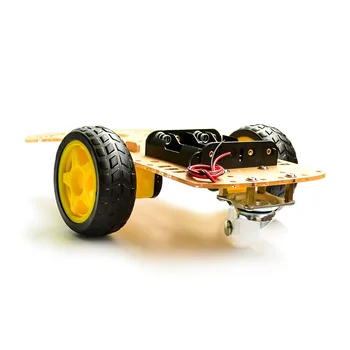 2WD Motor Smart Robot Bil Chassis Kit Hastighed Encoder Batteri Box til Arduino B6X6