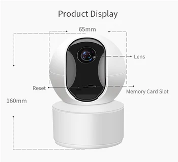 N_eye 5MP HD Hjem Kamera indendørs ip-wifi To-Vejs Audio Trådløs Mini Kamera nattesyn WiFi Kamera babyalarm IR Night Cam
