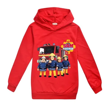 Brandmand Sams Hættetrøjer, T-shirts Drenge Piger Sweatshirts Kids Baby Sweater Børn Bomuld Casual Outwear Tøj Pullover Pels
