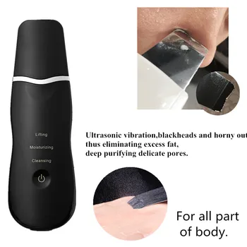 Ultralyd Ansigt Hud Skrubber Rengøring Maskine Facial Cleaner Fjerne Hudorm Pore Renere USB-Genopladelige hudpleje Værktøjer #R8
