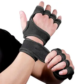 Fitness Fitness Handsker Vægtløftning Uddannelse Handsker Hånd Palm Protector Bodybuilding Træning Magt Håndvægt Greb Pads