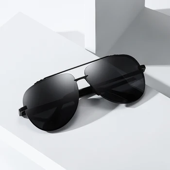 2021 Seneste Nye Mænd Kvalitet Solbriller Mandlige Kørsel Cool Luftfart TAC Metal solbriller Man Brillerne UV400 oprindelige Oculos