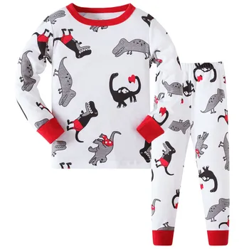 Børn Drenge Båd Pyjamas Lille Barn Nattøj Sæt Tøj Spæde Barn Robe Børn Nye År Pijamas For Dreng Jul Pyjamas