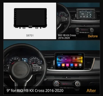 Ownice Android 10.0 8 Core for Kia RIO YB KX på Tværs af 2016 - 2020 Bil DVD-Afspiller DSP 6G+128G Optisk Navigation GPS Radio 1280*720