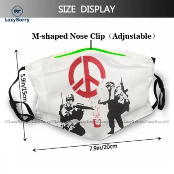 Polyester Søde Banksy Munden Ansigtsmaske Støv Genanvendelige Hurtig Levering Voksen Facial Maske Med Filtre