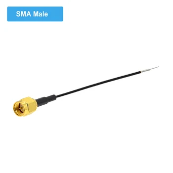 100pcs Enkelt Afslutte SMA Mand / Kvinde til PCB Lodde RF1.13 Kabel Grisehale for WIFI GPS GPRS-Wire Stik Åbne Ende SMA Kabel