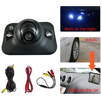 Mini HD nattesyn Bil førerspejlets Kamera 270° Vidvinkel Reverse Parkering Kamera Foran Udsigt Ede LED Auto Backup-Skærm