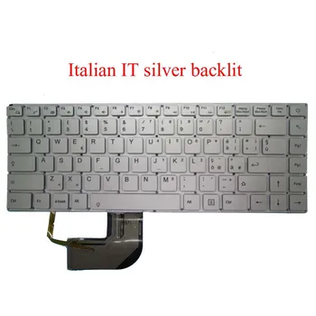 Udskiftning bærbar computer Tastatur Til Chuwi For LapBook Pro 14 italiensk sølv med baggrundsbelyst uden ramme nye