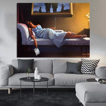 OUCAG Skrivelse Af Jack Vettriano Plakat Og Print Moderne Maleri på Væggen, Billeder, Grafik Dekoration Til stuen Uden Ramme