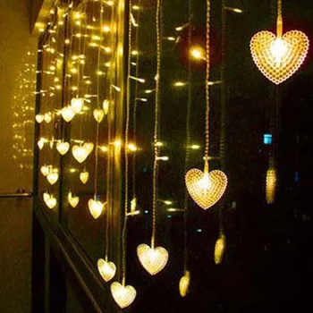 1.5x0.5m LED Curtain Icicle Lys LED-Ferie Jul Guirlander Strip String Lys Til FEST EVENTYR Bryllup nytår Dekoration