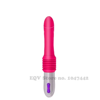 Frådede dildoer, vibrator til kvinder 3 hastighed 10-mode automatisk optrækkelige pumpe sugekop g spot dildo sex legetøj Sex maskine.