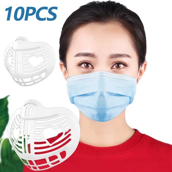 10stk 3D Genanvendelige Maske Støtte Holderen Maske Beslag Vejrtrækning Hjælpe Hjælpe Pad trække vejret Ventil