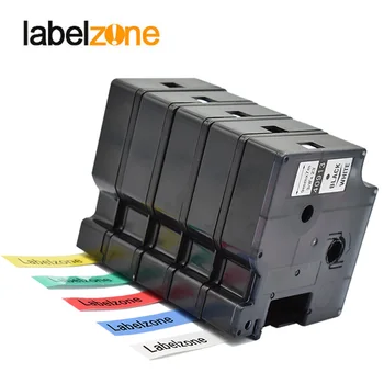 6 farver combo sæt 9mm 40913 kompatible dymo D1 etiket, bånd D1 40910 40916 40917 40918 40919 kassette, for Dymo LM160 280 printeren