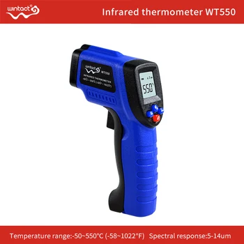 (IKKE MENNESKER) IR Temperatur Pistol, Digital Laser Punkt Infrarød Optisk Pyrometer Termometer Meter Pistol -50℃ ~ 550℃
