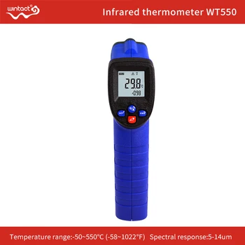 (IKKE MENNESKER) IR Temperatur Pistol, Digital Laser Punkt Infrarød Optisk Pyrometer Termometer Meter Pistol -50℃ ~ 550℃