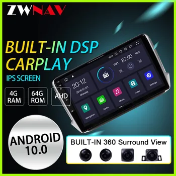 ZWNAV Android 10 Bil video, Multimedie-afspiller Til Peugeot 2008 208-serien 2012-2018 bil radio GPS-Navigation 360 Surround View