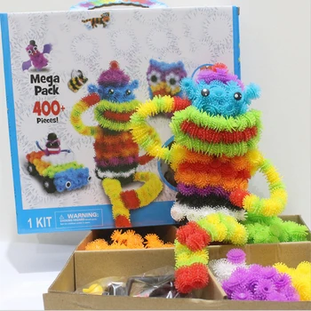 400pcs/masse Samling af 3D Puslespil Kid Pædagogisk Legetøj DIY-Bold Presset Række Form Kreative Håndlavet Legetøj, Puslespil Til Børn