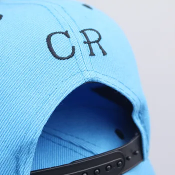 2017 nye Cristiano Ronaldo grå CR7 Baseball Caps hip hop Sport, Fodbold hat mænd&kvinder Snapback cap