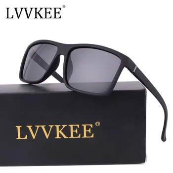 LVVKEE Hot Luksus Brand Design for mænd kørsel Polariserede solbriller SPORT Gafas Spejl oculos briller UV400 kvinder mandlige engros
