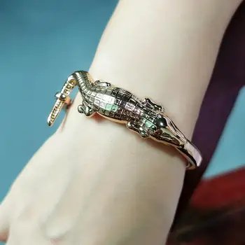 MANILAI Gamle Legering Krokodille Armbånd, Manchet Temperament Statement Armbånd Armbånd Til Kvinder Designer Smykker 2020